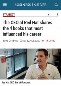Red Hat CEO and The Goal